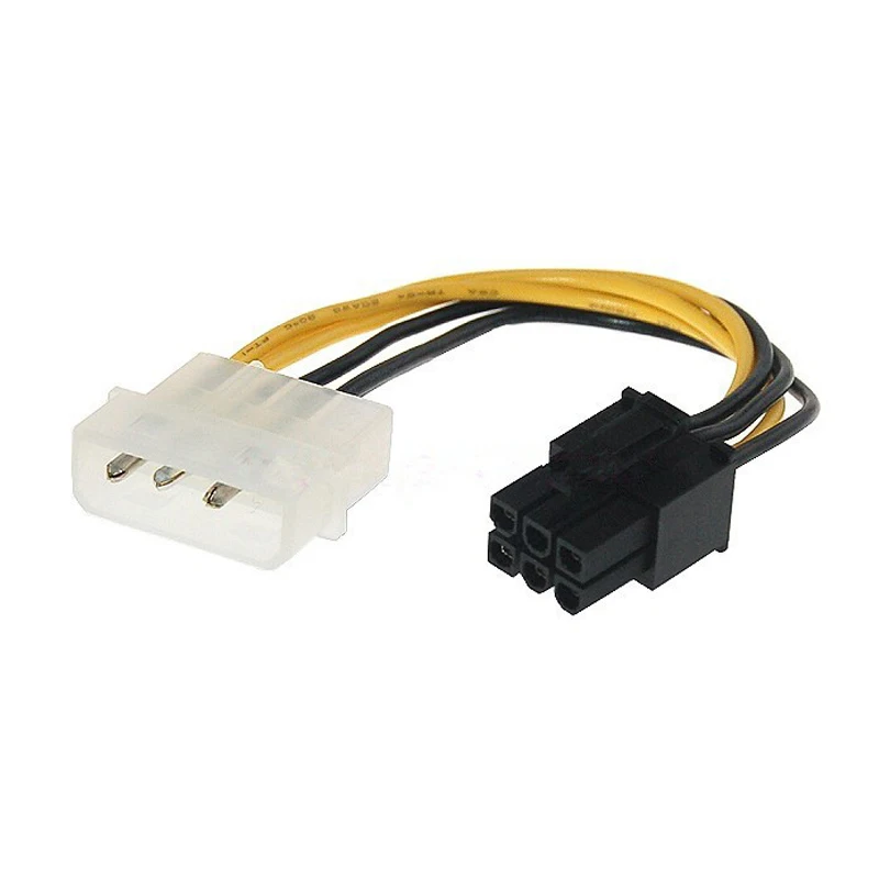 5 шт. кабель питания PCI E 6 контактный разъем для Molex 4 разветвитель Express