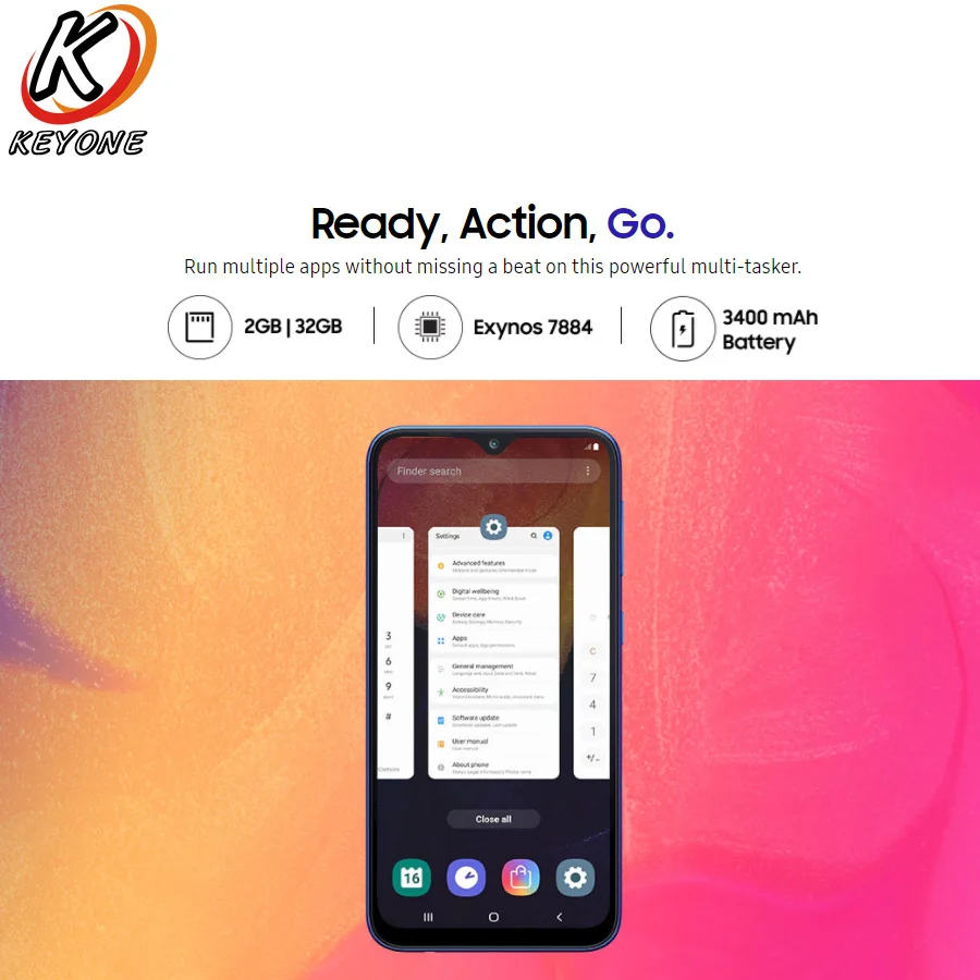 Новый Samsung Galaxy A10 A105G DS LTE мобильный телефон 6 2 дюйма Гб ОЗУ 32 ПЗУ Восьмиядерный Android