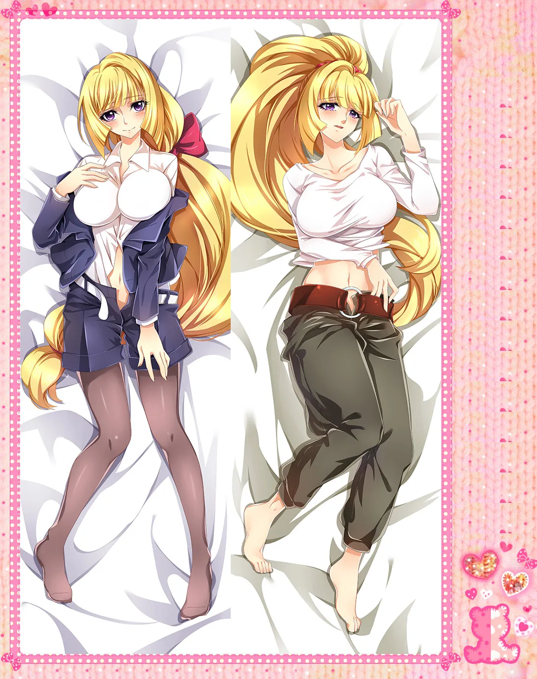 

Anime Cartoon Mobile Suit Gundam KUDELIA AINA BERNSTEIN Double Bolster Hugging Pillow Case Pillow Cover Pillowcase No.511074