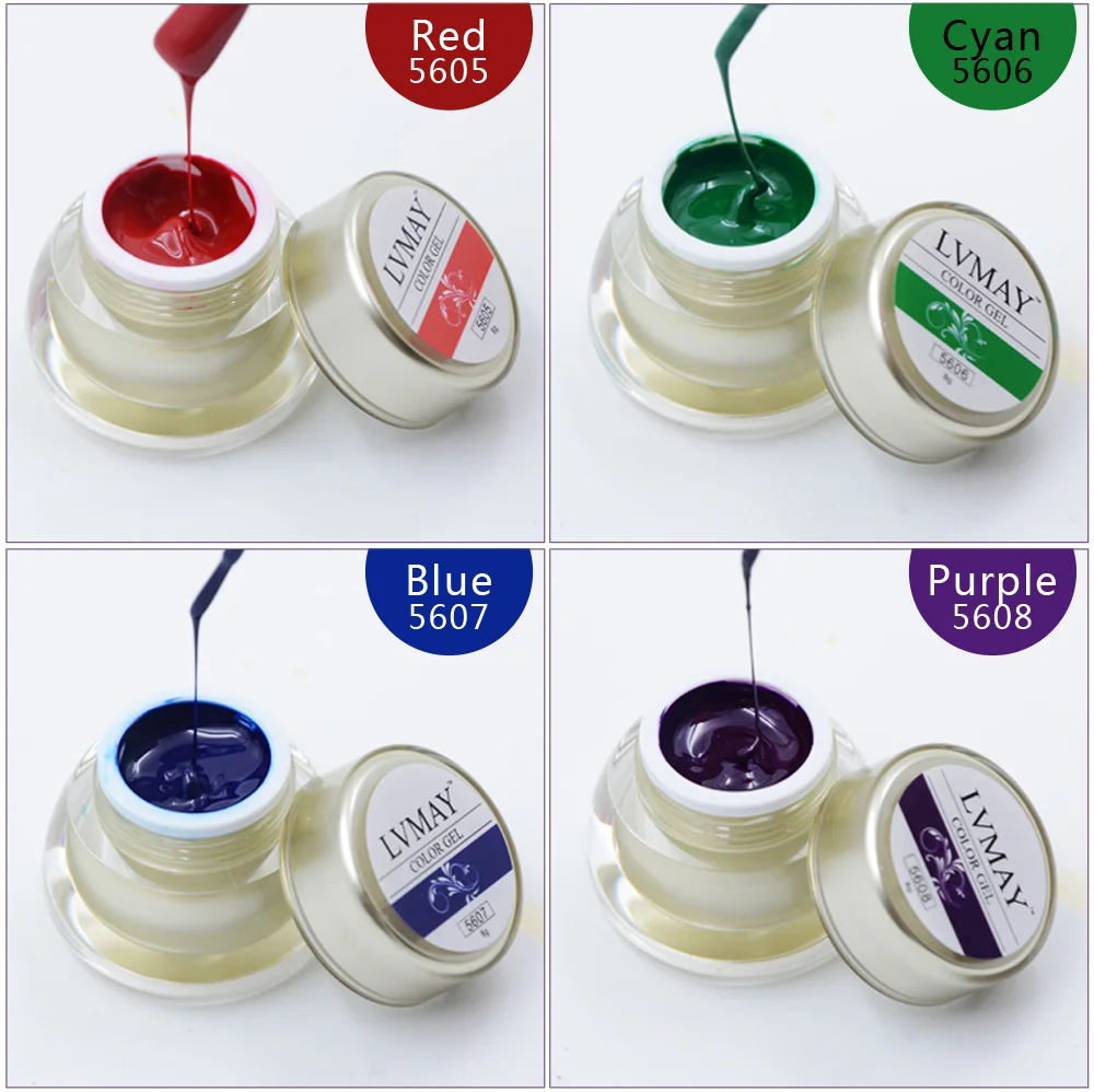 Гель краска для ногтей Lvmay 9 шт. супер баночка великолепные чернила гелевого