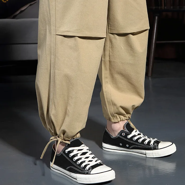 Свободные мешковатые брюки-карго для мужчин брюки оверсайз молодежи взрослых