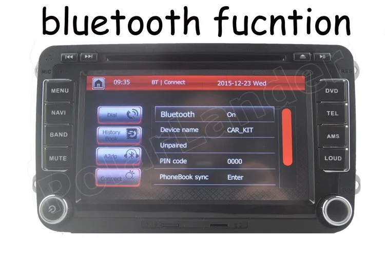 Новый 2 din 7-дюймовый автомобильный DVD-плеер радио для VW/Volkswagen/Passa/POLO/GOLF/Skoda/Seat/Leon DVR