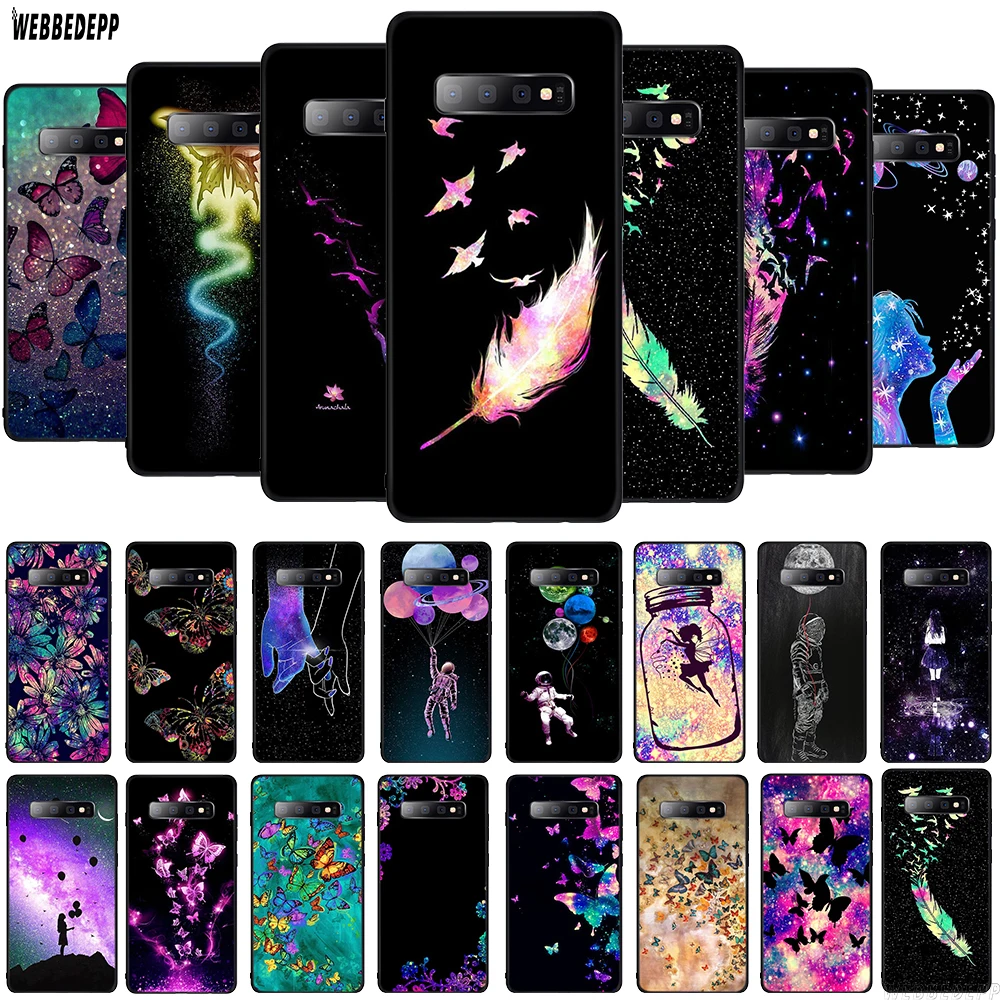 WEBBEDEPP чехол из ТПУ с изображением звездного неба для Samsung Galaxy A10 A30 A40 A50 A70 A6 A8 A9 J6 2018