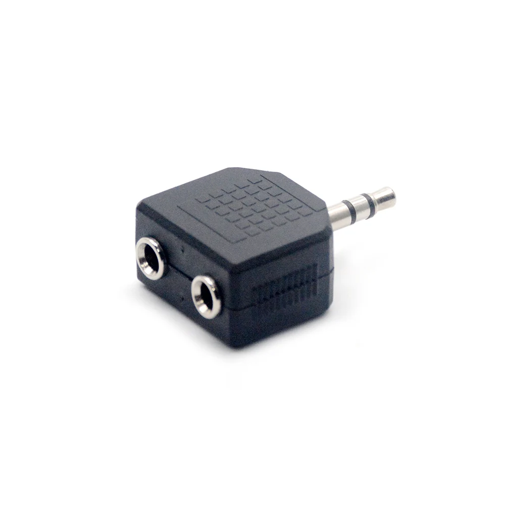 Mini Stereo 3.5mm Audio Jack Male to Dual 3.5mm Female Double Earphone Headphone Y Splitter Adapter Plug for MP3 Phone