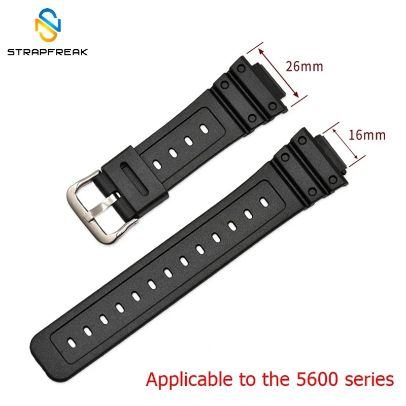 Ремешок силиконовый для Casio 9052/5600/6900 Series резиновый спортивный цветной браслет