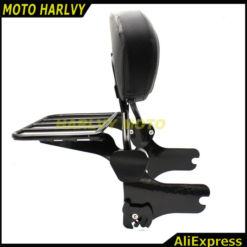 Спинка для скусси-бара и багажная стойка Harley Road King Street Glide Electra Classic FLHT FLHX
