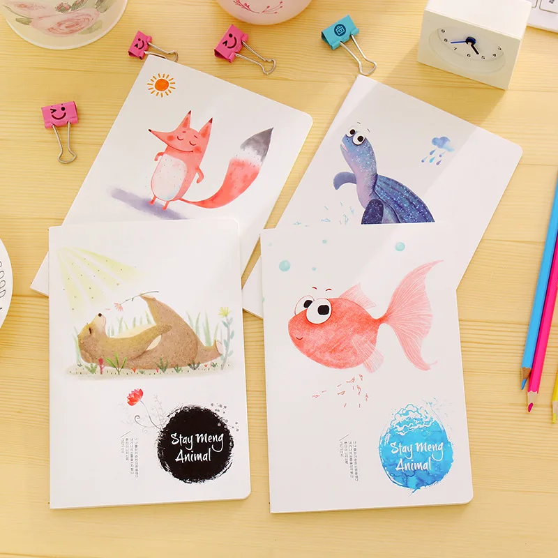 12 шт./лот мультфильм милые животные студенческий ноутбук/автомобиль линия A5