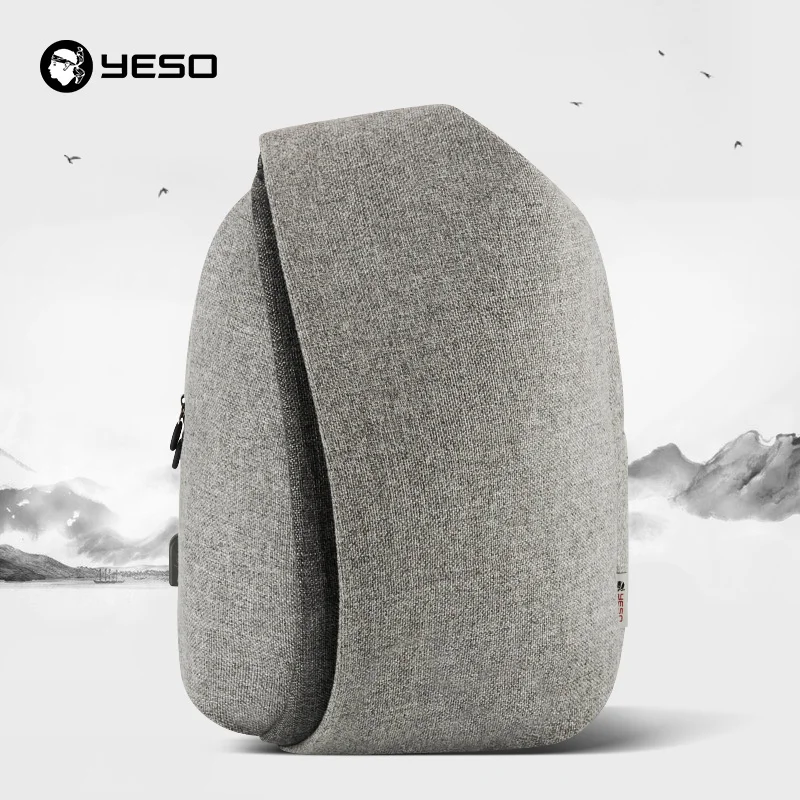 YESO новый модный рюкзак для ноутбука мужчин с usb зарядкой 15 6 дюймов