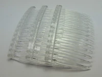 20 clear plastic hair clips side combs pin barrettes 70x40mm for ladies