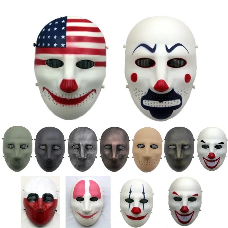 ZJZ09 маска клоуна Военная Тактическая череп на все лицо CS Wargame