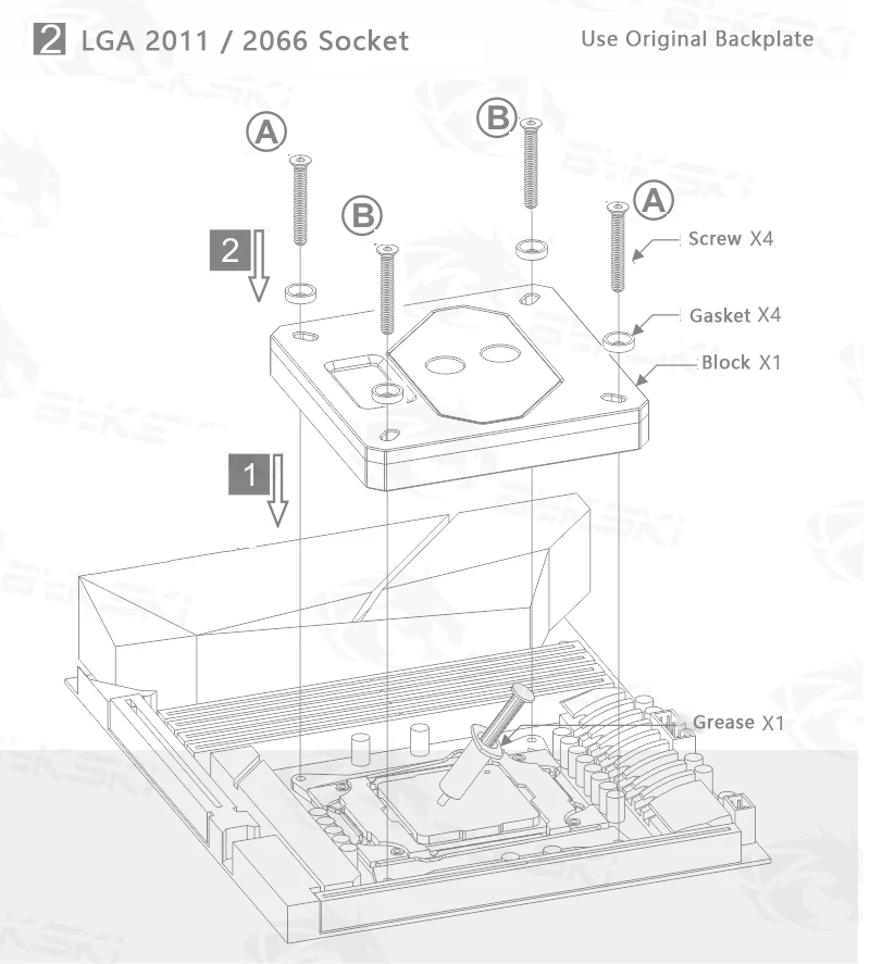 Bykski Процессор водяного охлаждения радиаторный блок использовать для INTEL LGA1150 1151 1155 1156/2011/2066 металлический блок радиатора для интернатного чипа