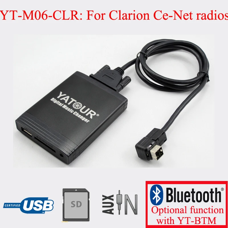 Цифровая автомобильная аудиосистема, USB SD AUX IN, проигрыватель для радиостанций Suzuki Clarion CE-NET