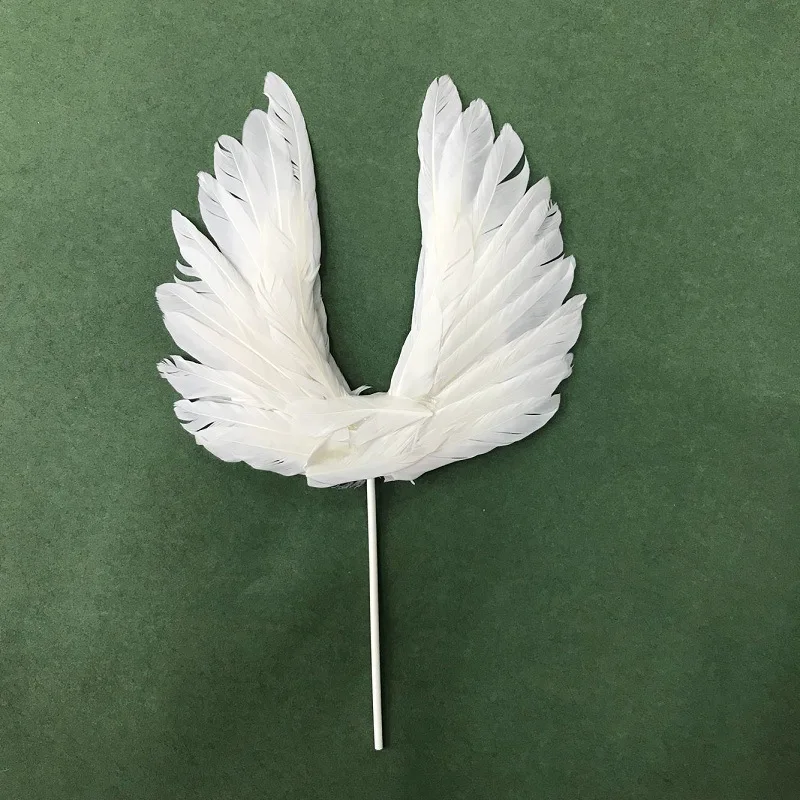 B style wings Ангел крылья флаг гирлянда светильник Ангел Свеча Свадебный кекс торт комплект экстракласса вечерние украшения день рождения флажки для торта выпечки Декор - Цвет: B style wings