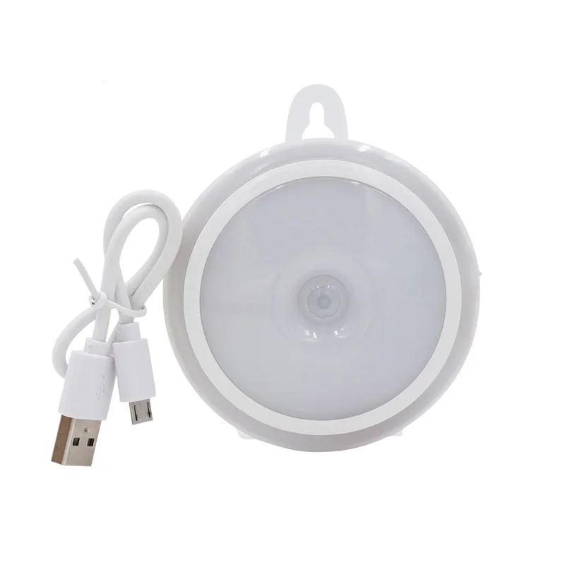 Светодиодный ночник AAA батарея USB Chaging инфракрасный PIR датчик движения лампа