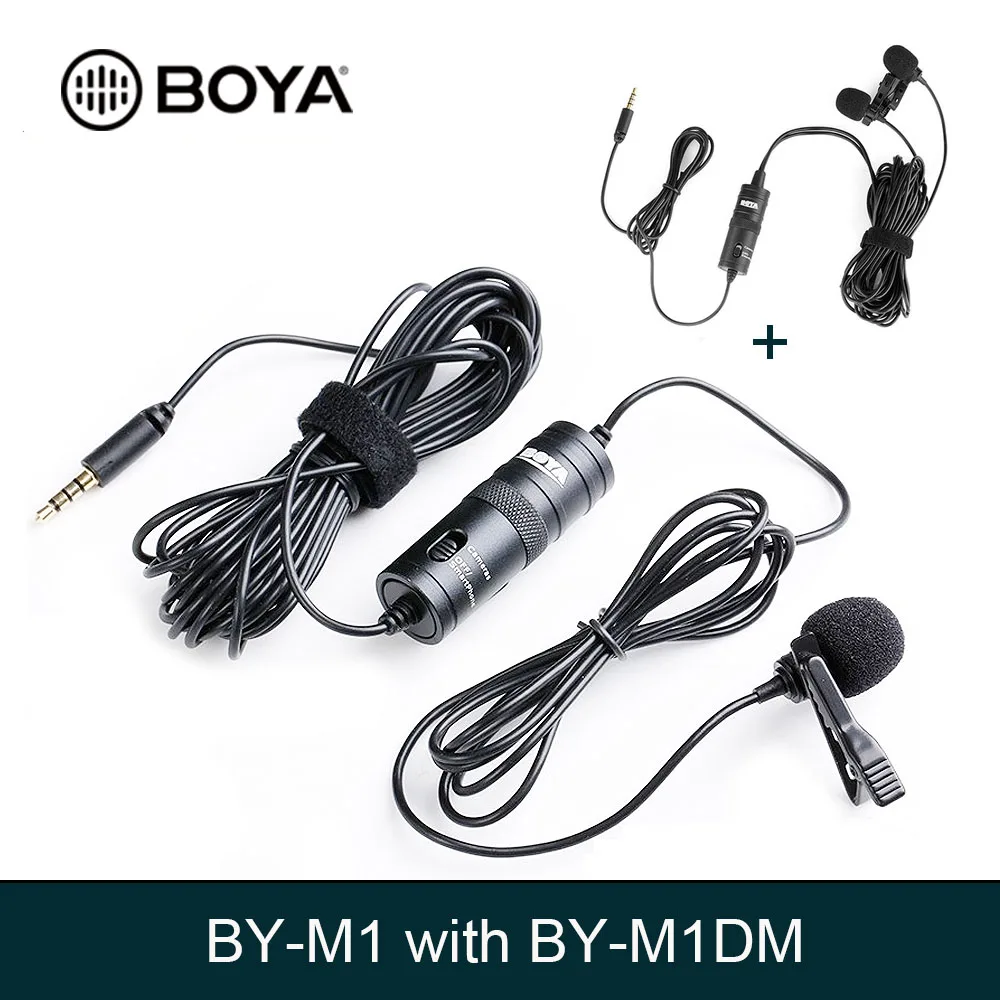 BOYA BY M1 Lavalier конденсаторный микрофон для цифровых зеркальных камер Canon Nikon