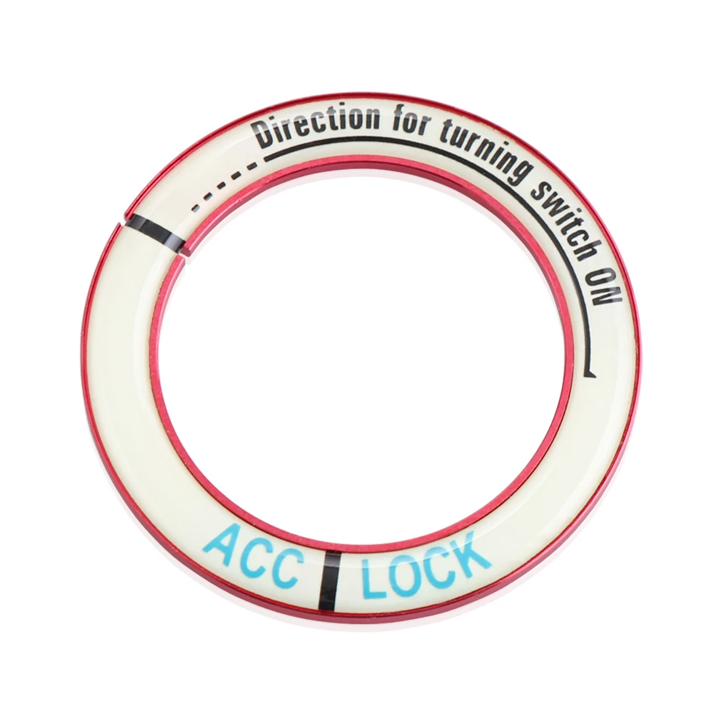 3D крышка переключателя зажигания автомобиля светящийся кольцо для ключа