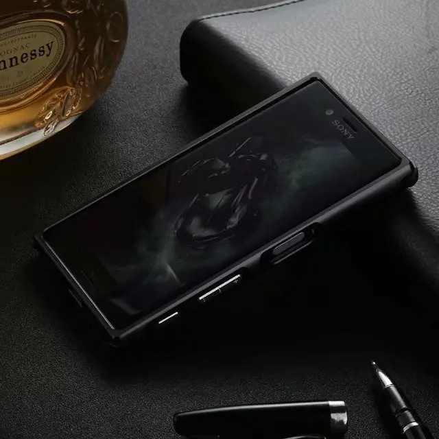 2 в 1 чехол для sony Xperia X Compact XZ1 XZ1 Compact XA2 XA2 Ultra L2 металлический бампер+ углеродное волокно зерно PC задний жесткий матовый чехол
