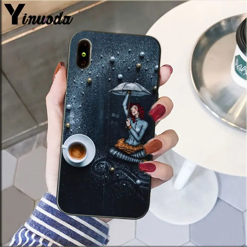 Yinuoda кофейная чашка для еды в виде сердца рисунок чехол телефона с изображением