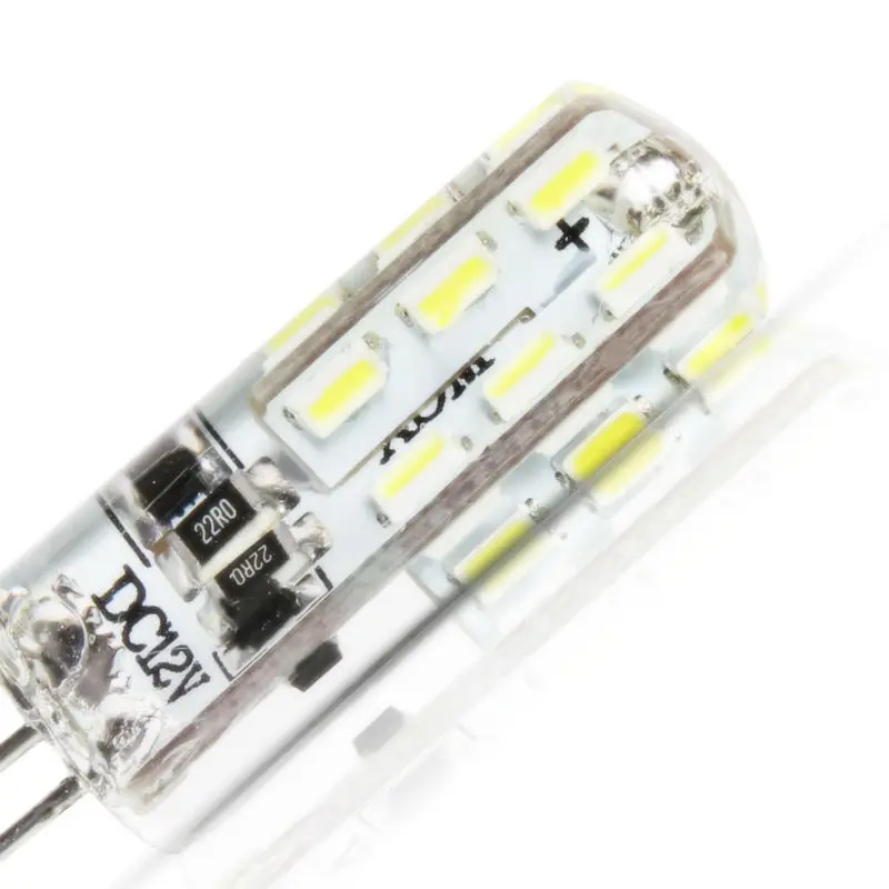4 шт. в упаковке G4 светодиодный светильник лампы 24 3014SMD энергосберегающие 3 Вт AC/DC