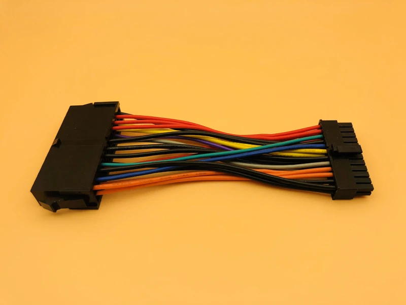 ATX PSU Стандартный 14 см 24Pin внутренний адаптер питания Мама в Мини 24P папа кабель
