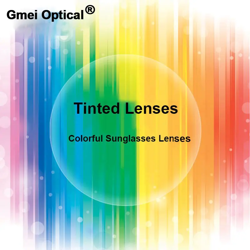 Gmei Optical Radiation Protection 1.56 Index Colored Prescription Lenses HMC EMI Anti UV Optical Tinted Lens For Sunglasses