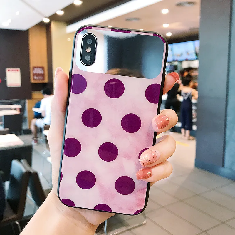 PEIPENG для iPhone 7 7Plus 6 6S 6Plus 8 8Plus X XR XS Max роскошный модный зеркальный противоударный