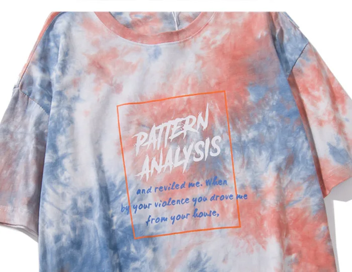 Plegie Tie Dye, футболки с круглым вырезом, короткий рукав, лето, хлопок, Повседневная Уличная одежда, мужская футболка в масках, модные топы, футболки