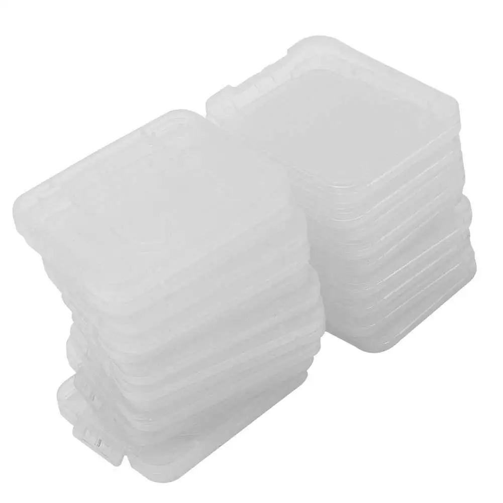 20 шт. прозрачный стандартный SD SDHC чехол для держателя карты памяти защитная