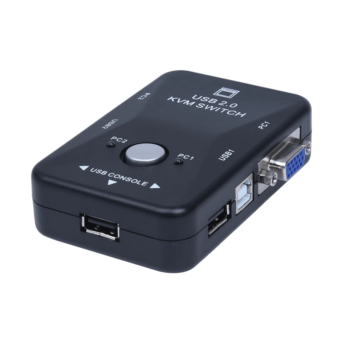 Все в одном мини 2 порта KVM ручной переключатель Box адаптер w USB