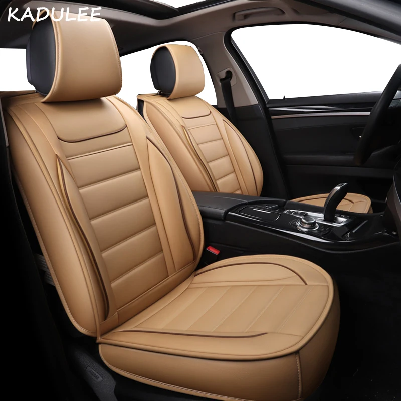 KADULEE кожа универсальное автокресло Чехлы для Skoda все модели rapid Yeti Superb kodiaq octavia fabia Авто стиль аксессуары