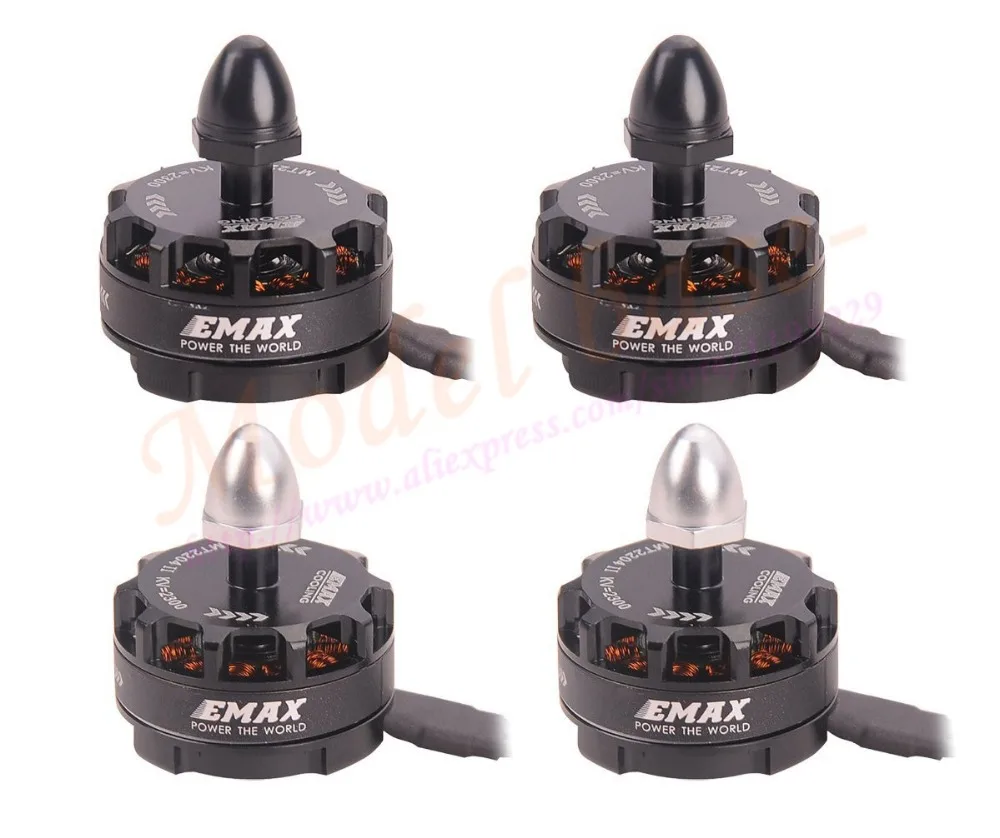 4x Emax mt2204 II 2300kv охлаждения бесщеточный Двигатель и blheli программа 20A ESC + 20 пар 2.0 мм