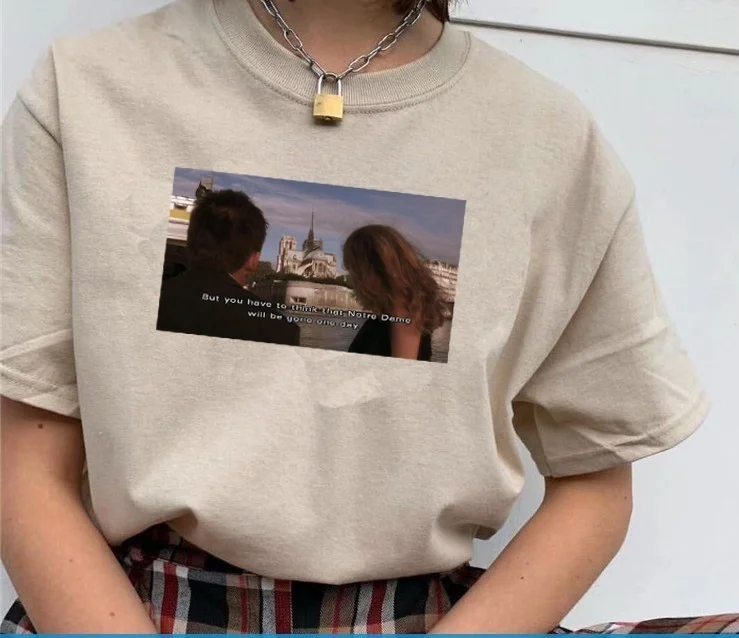 Fashionshow-JF но вы должны подумать что Нотр-Дам исчезнет один день печатных футболки