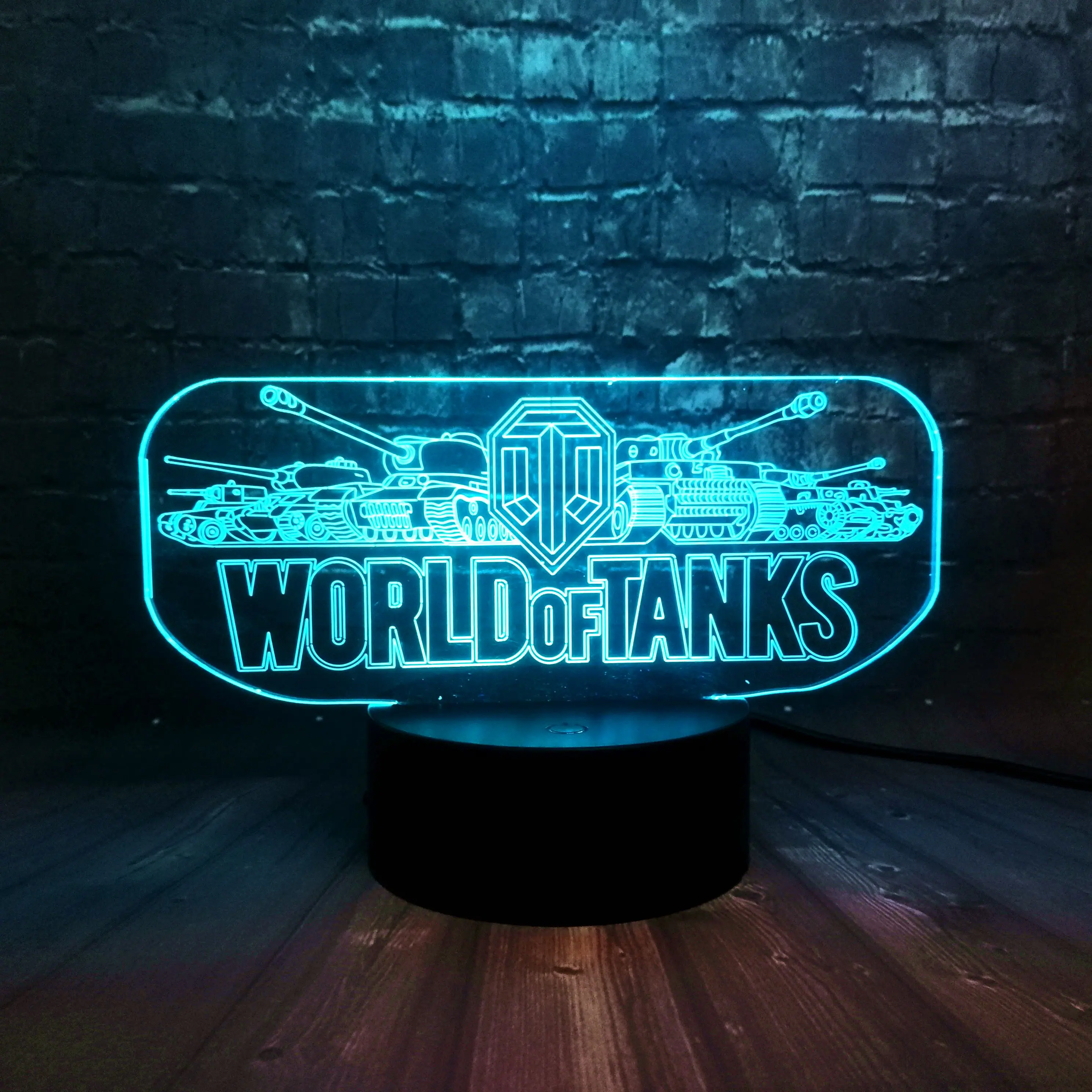 Горячая игра реквизит World Tank автомобиль Креативный светодиодный Декор для