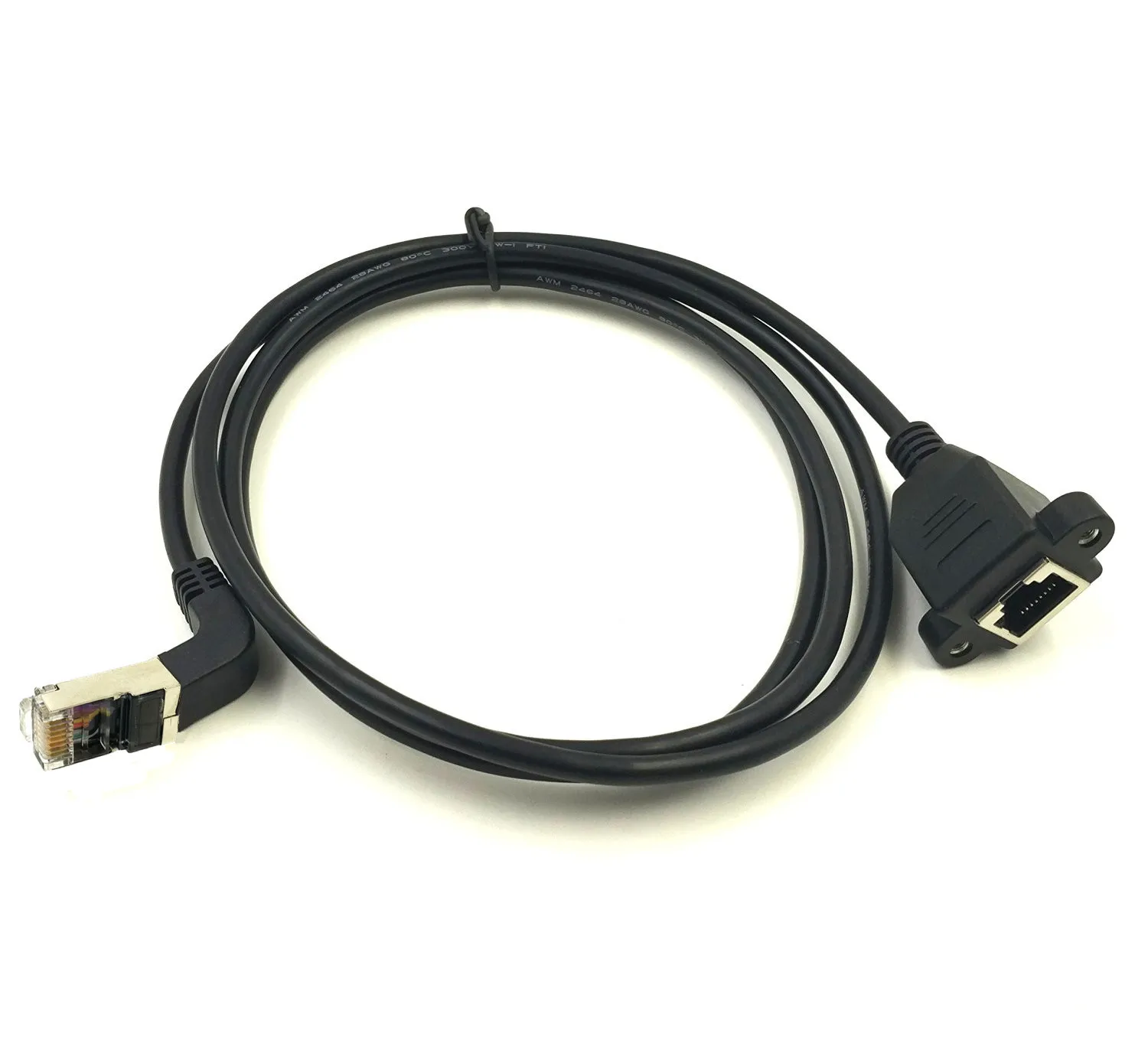 Сетевой Удлинительный кабель с винтовым креплением RJ45 3 фута|rj45 male to female|ethernet