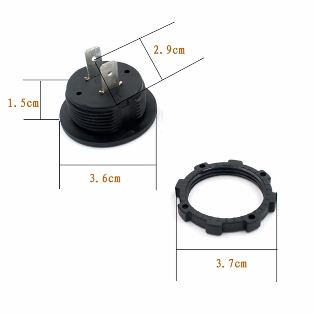 Мотоцикл Dual USB Зарядное устройство гнездо универсальное зарядное адаптер