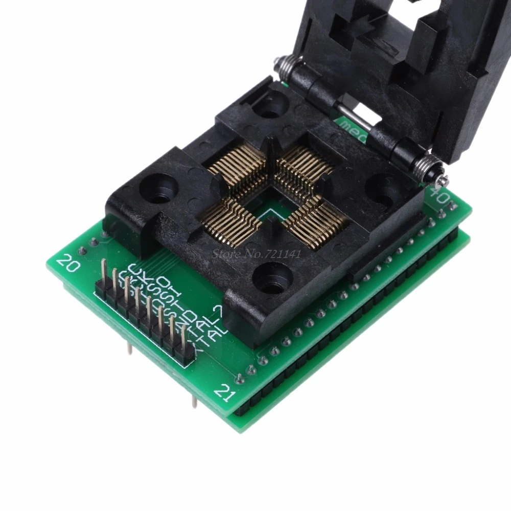 Адаптер программирования TQFP44 К DIP40 IC Socket STC Turn сиденье для записи Прямая