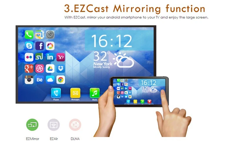 EZcast Смарт ТВ HDMI ключ телефон к ТВ беспроводной WiFi адаптер для iphone XS MAX XR 5 6 7 8 plus X для samsung LG Xiaomi Android