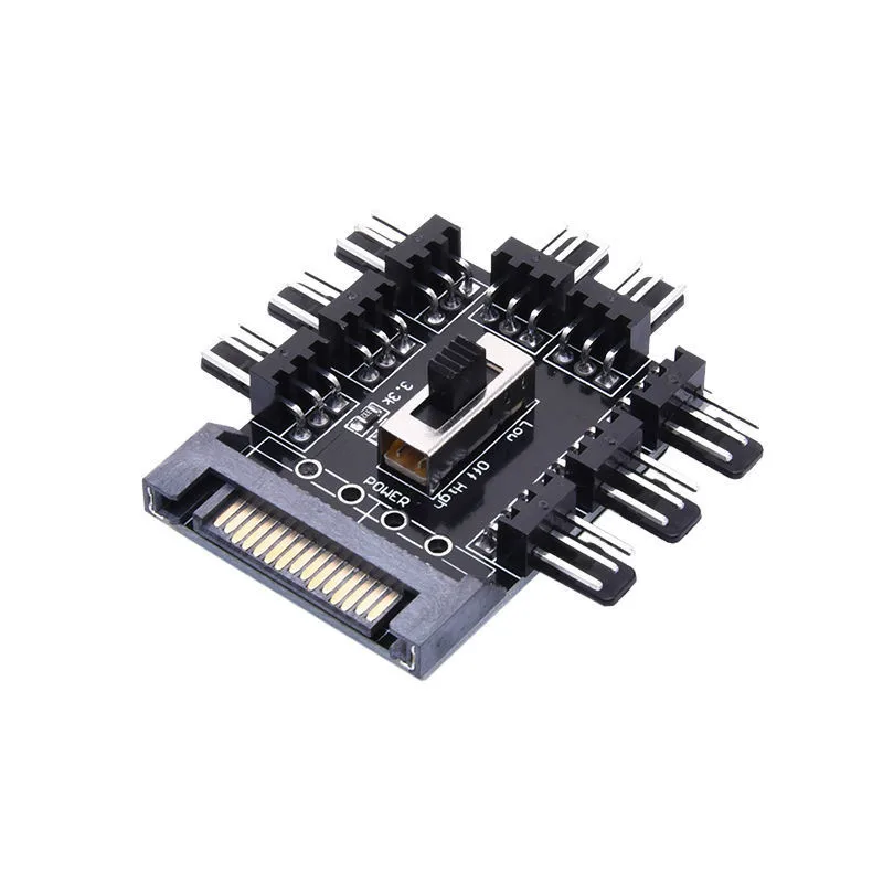 Многоходовой разветвитель кулер охлаждающий вентилятор концентратор для ПК