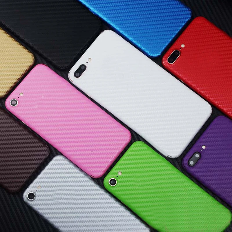 Yojock стикер для телефона чехол iPhone 7 Plus 360 полная наклейка тела кожи из углеродного