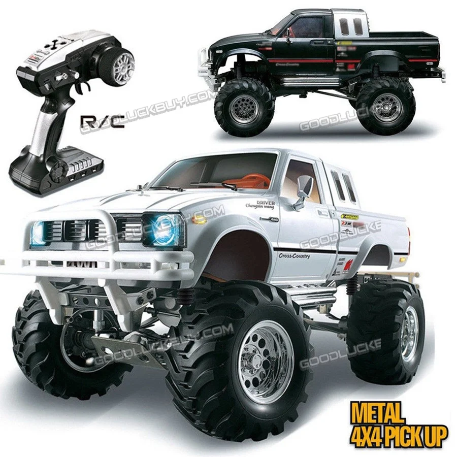 HG 1/10 RC автомобиль модель машины Пикап 4x4 ралли авто серии гоночный гусеничный 2,4G RTR двигатели белый