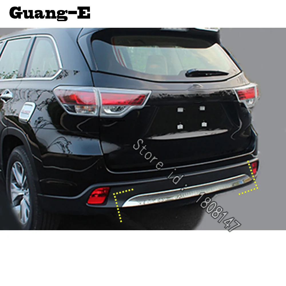 Для Toyota Highlander 2018 2019 2020 Автомобильная наклейка защита Бампера отделка задняя