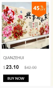 QIANZEHUI Рукоделие, сделай сам напечатанный Дракон и Феникс Вышивка крестиком, наборы для вышивания набор полная вышивка крестиком