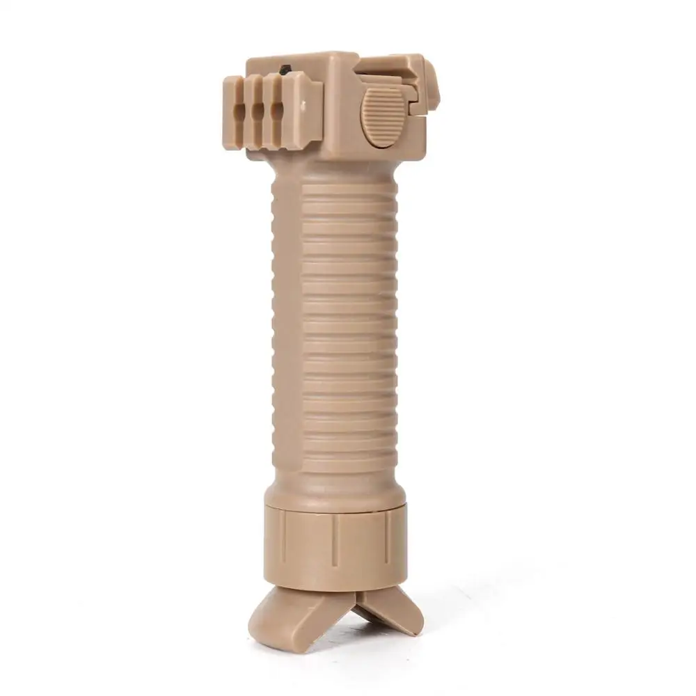 TAN Военная Тактическая Передняя рукоятка сошки Pod Picattinny Weaver Rail Rifle Foregrip для пейнтбольной стрельбы - Цвет: TAN