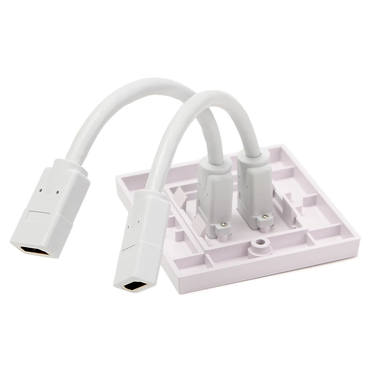 Розетка с одним портом/двойным портом 86x86 мм HD HDMI настенная панель Британская