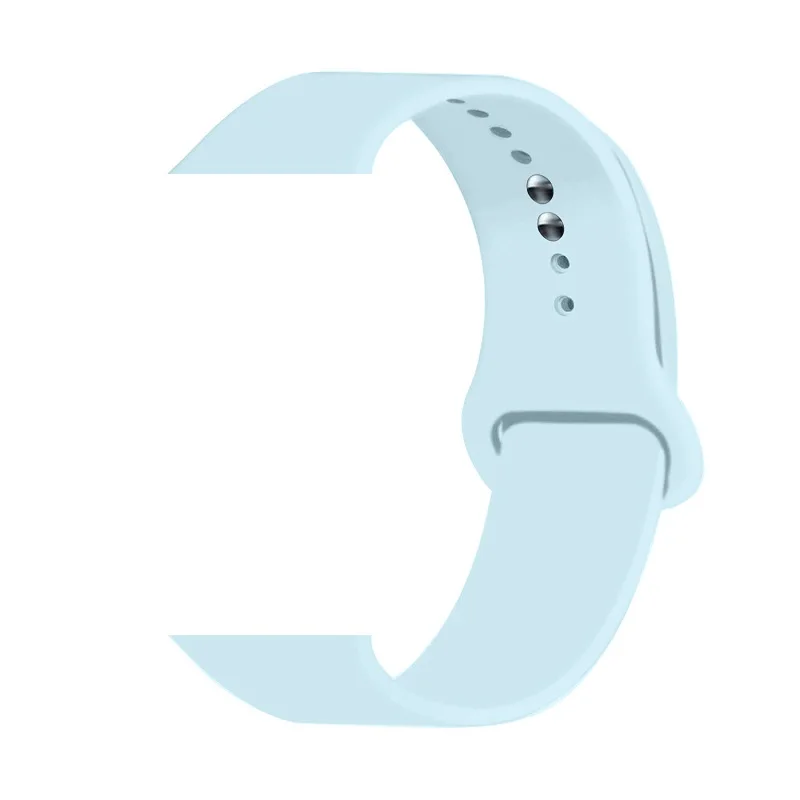 Turquoise Joyozy 25 цветной мягкий силиконовый спортивный ремешок для apple watch полосы 42 мм/38 мм серии 4/3/2/1 для apple watch band - Цвет ремешка: Turquoise