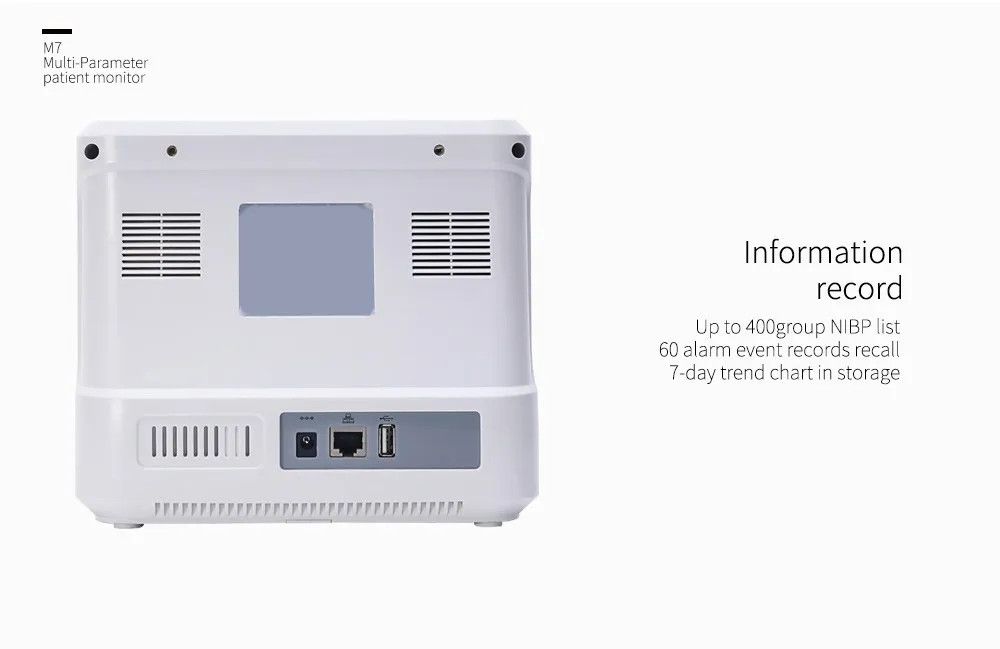 TUV& CE, отправка по DHL, аксессуары полностью, 7 внутрикровяного давления ICU модульный монитор пациента параметр NIBP, S