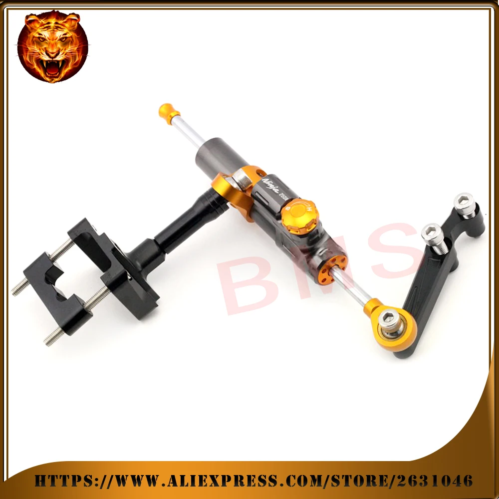 Демпфер Руля Мотоцикла Регулируемый Линейный стабилизатор с кронштейном
