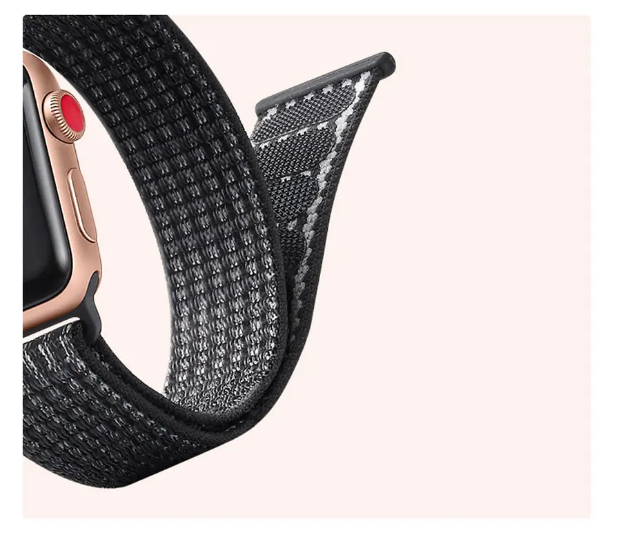Ремешок для apple watch band 44 мм correa apple watch 5 4 band 3 2 iwatch band 42 мм 38 мм 40 мм спортивный нейлоновый браслет