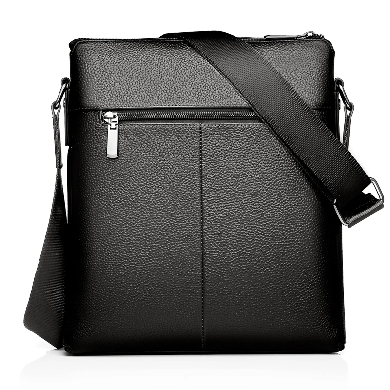 Men's Fashion Leather Crossbody bag Messenger Bag Shoulder Business Flap Small natural for men |