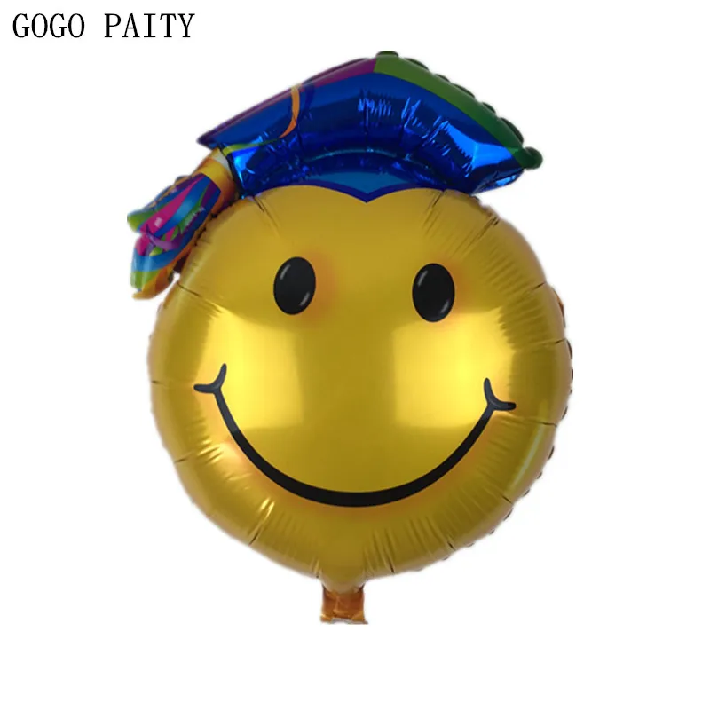 GOGO PAITY 1 шт. Новый выпускник смайлик доктор Кепка алюминиевые воздушные шары для